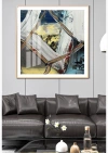 6 Square art abstract 70*70 details Picture